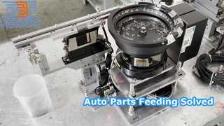 Elektromagnetyczny podajnik wibracyjny z misą Dostosowany automatyczny system podawania części metalowych