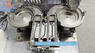 Dostosowane automatyczne złącze elektryczne ze stali nierdzewnej 304 Metalowe kołki Wibrujący podajnik misowy